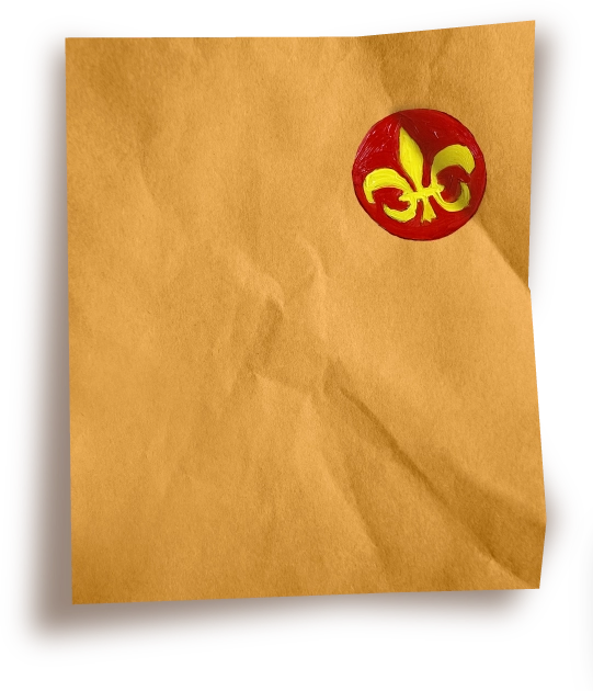 A piece of butcher paper