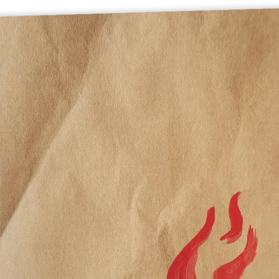 A piece of butcher paper