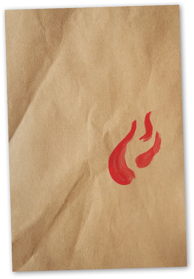 A piece of butcher paper