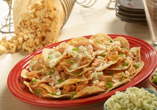 Slow Cooker Buffalo Chicken Nachos recipe