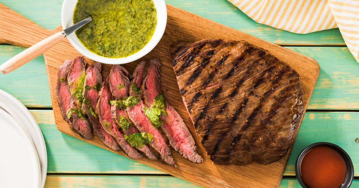 BBQ Grilled Flank Steak - Louisiana Hot Sauce