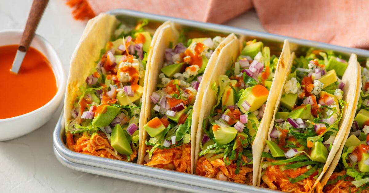 Saucy Buffalo Chicken Tacos - Louisiana Hot Sauce