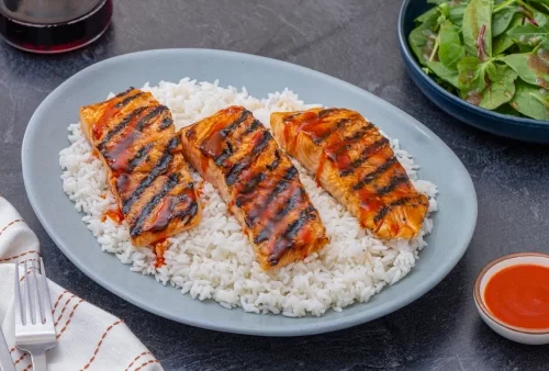 Sweet Heat and Honey Grilled Salmon recipe