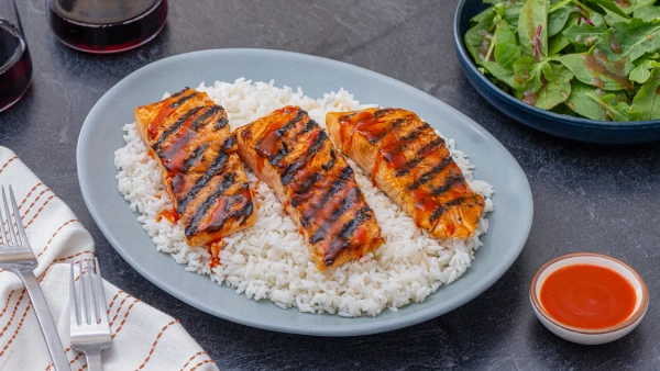 Sweet Heat and Honey Grilled Salmon