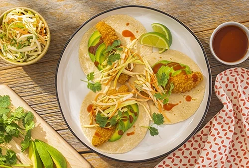 Crispy and Tangy Chicken Tacos