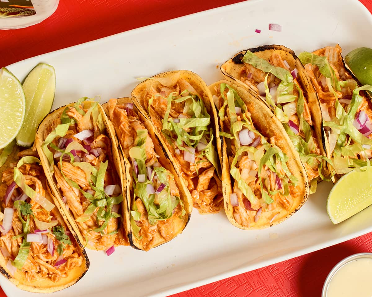 Buffalo Chicken Mini Tacos