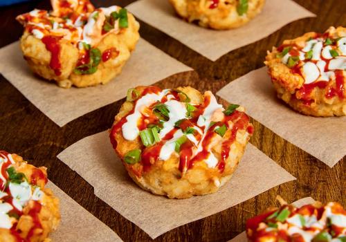 Buffalo Chicken Tater Tot Cups